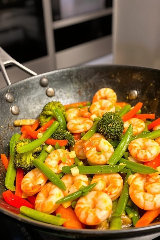 shrimp vegetable stir fry