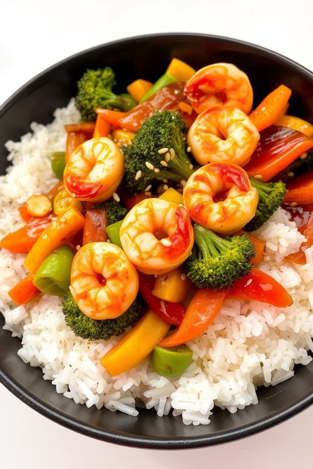 shrimp veggie stir fry