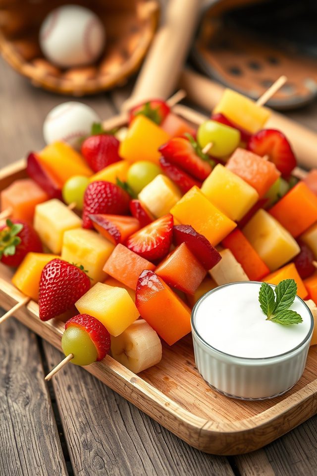 simple fresh fruit skewers