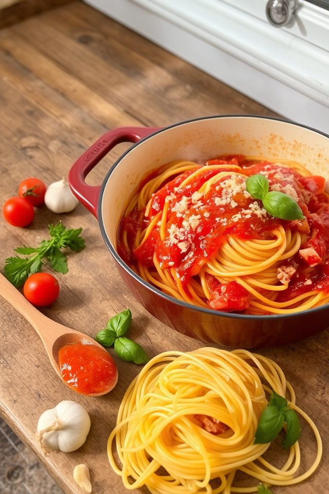 simple one pot spaghetti dinner
