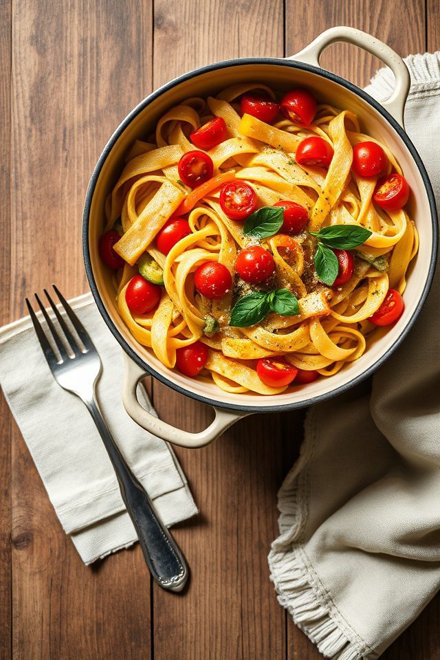 single pot vegetable pasta