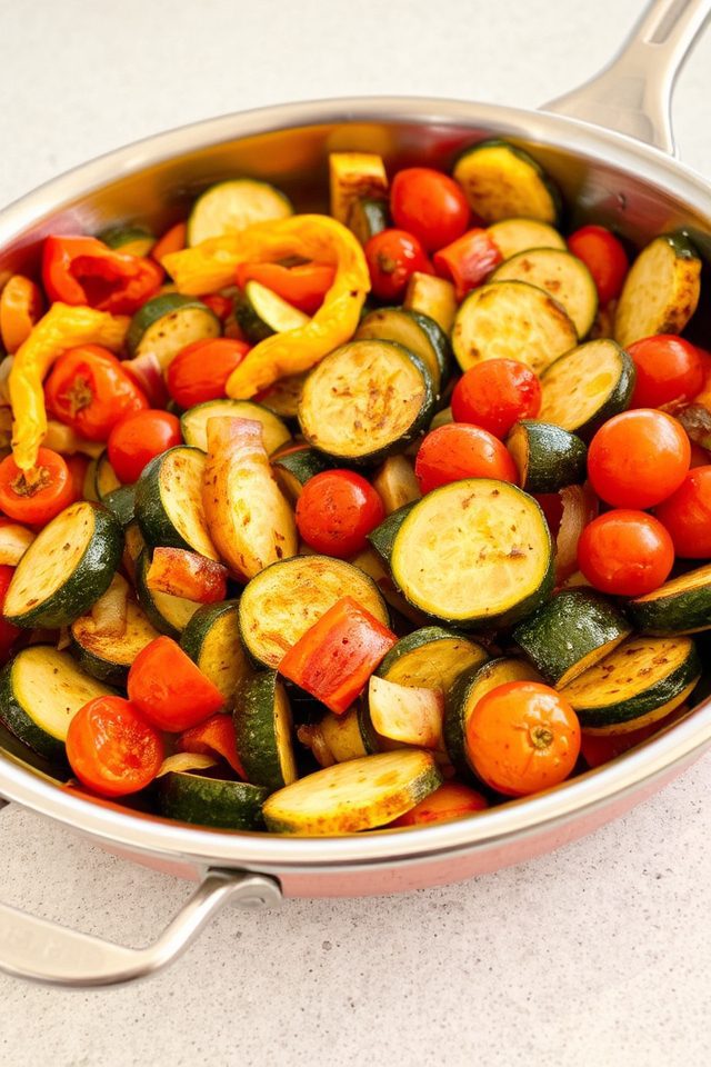 skillet cooked vegetable dish
