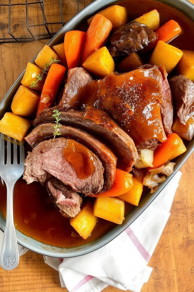 slow cooked beef roast