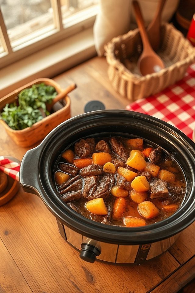 slow cooked beef stew