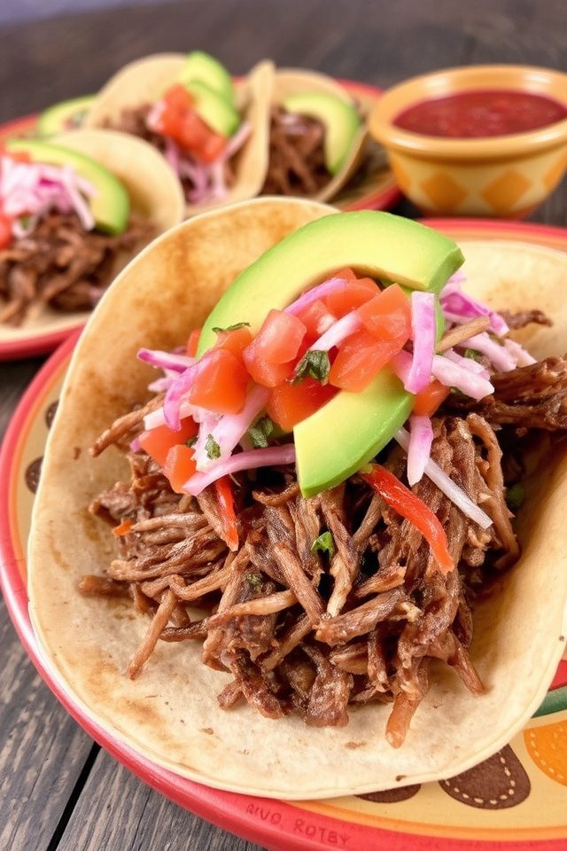 slow cooked brisket tacos