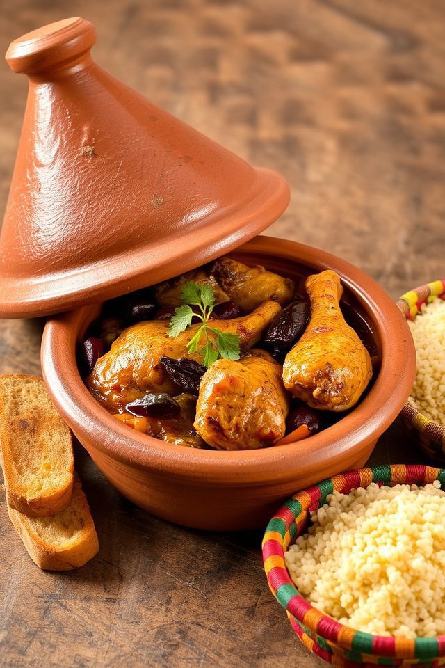 slow cooked clay pot