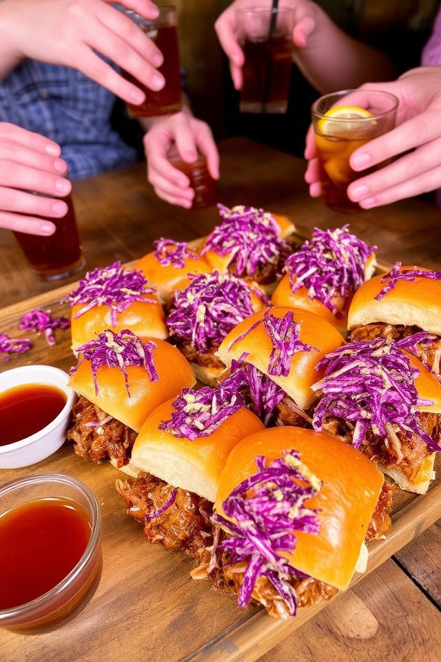 slow cooked pork slider