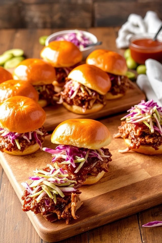slow cooked pork tangy coleslaw