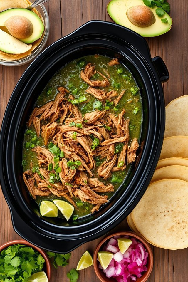 slow cooked tangy pork