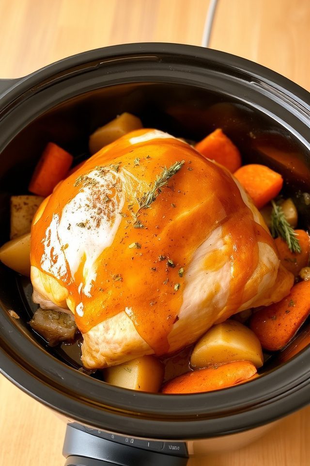 slow cooked turkey breast