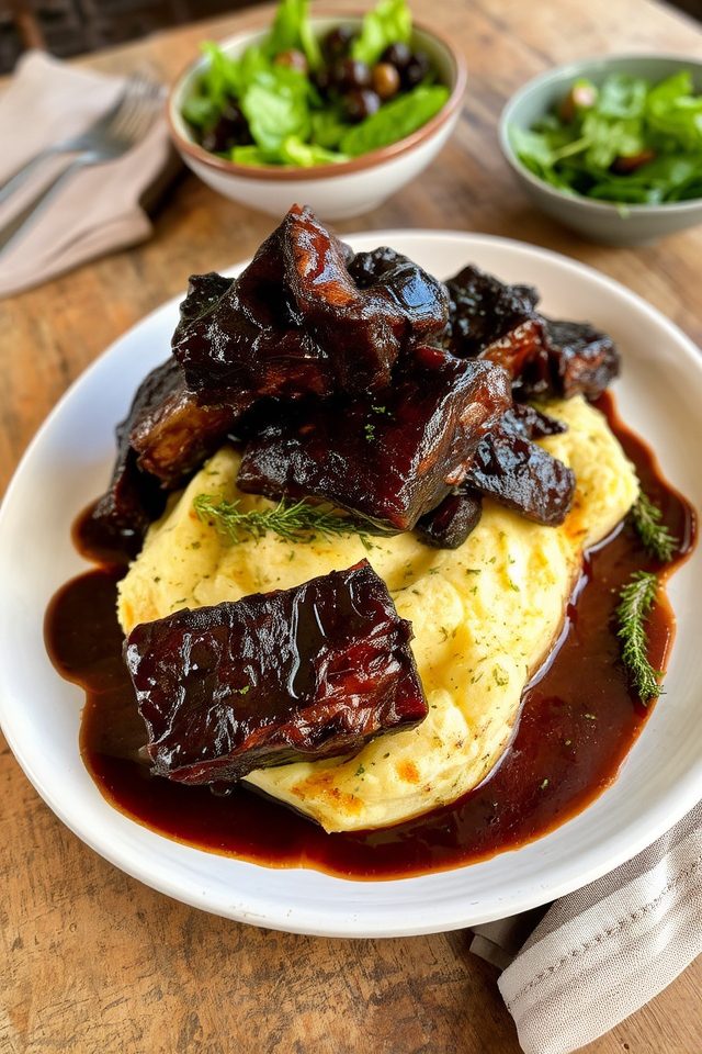 slow cooker balsamic ribs