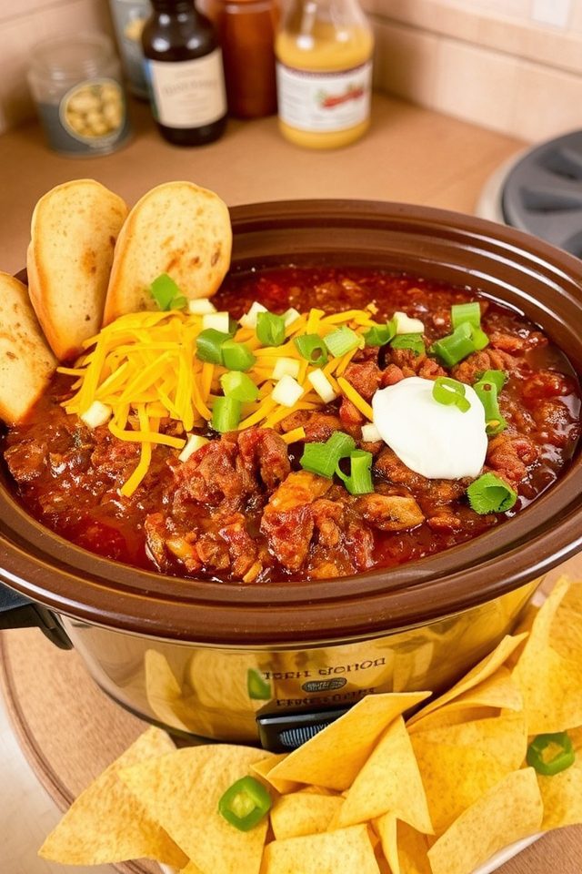 slow cooker chili recipe