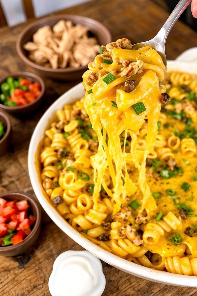 slow cooker taco pasta