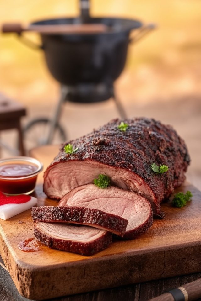 slow smoked dry rubbed