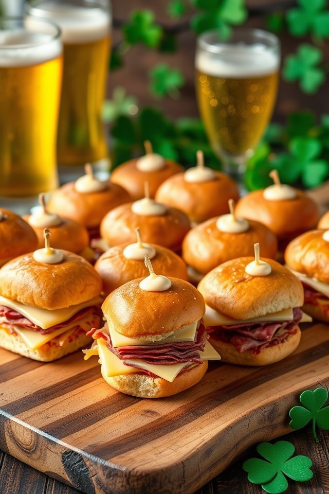small grilled corned sandwiches