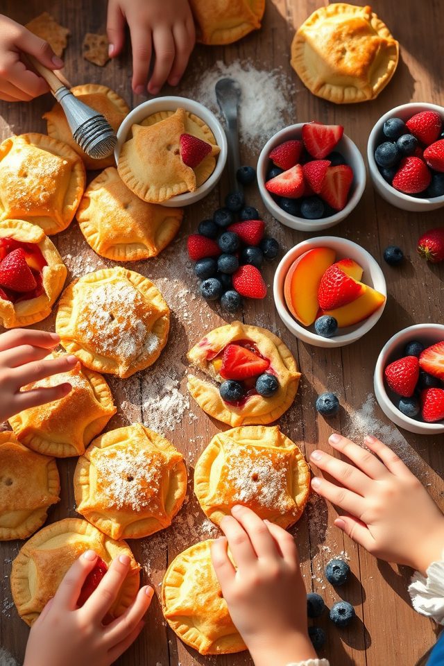 small handheld fruit pastries
