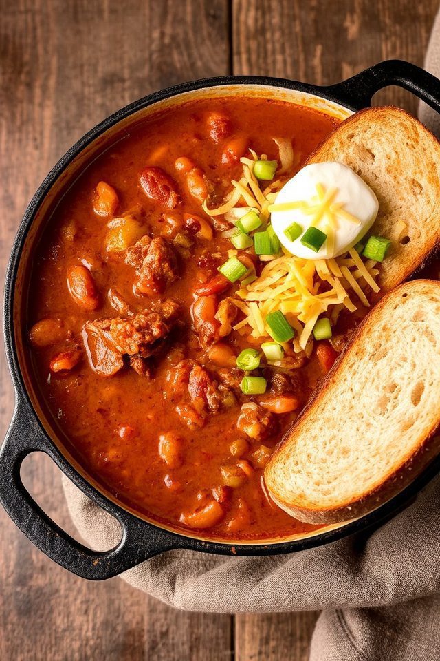 smoked brisket bean chili