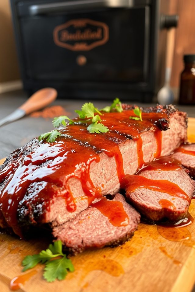 smoked brisket spicy sauce