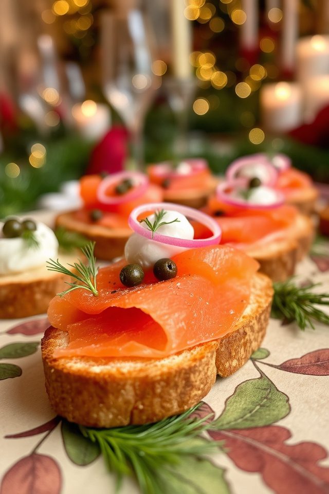 smoked salmon appetizer bites