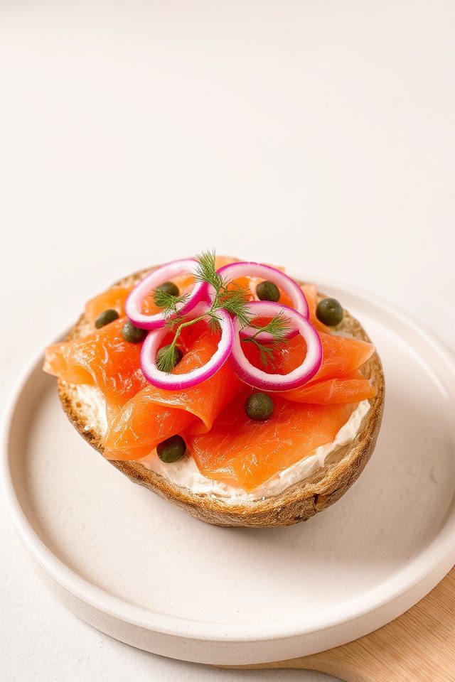 smoked salmon bagel delight