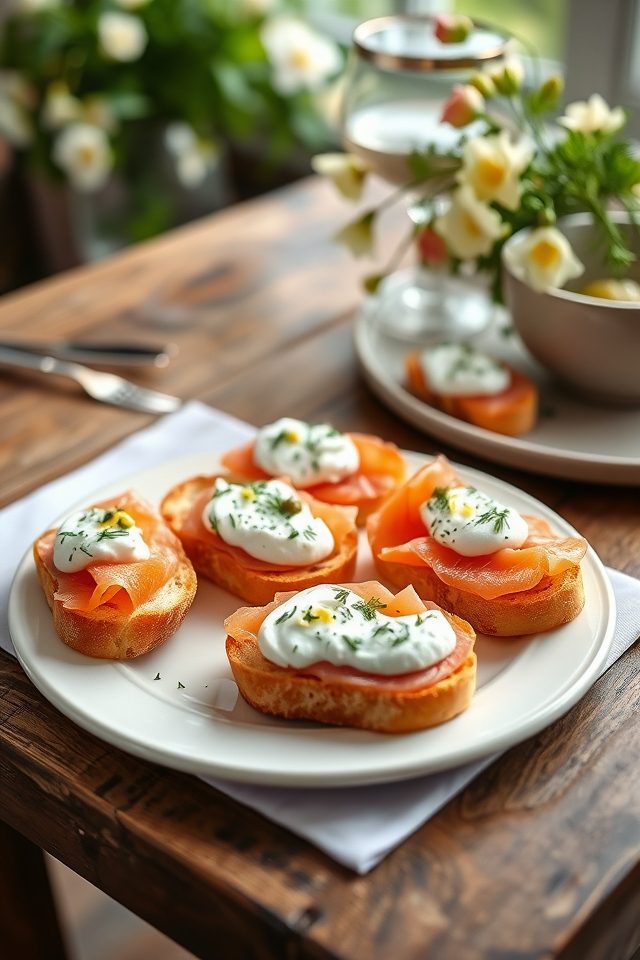 smoked salmon dill appetizer