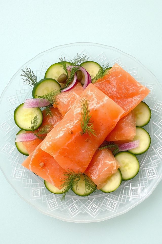 smoked salmon spring salad