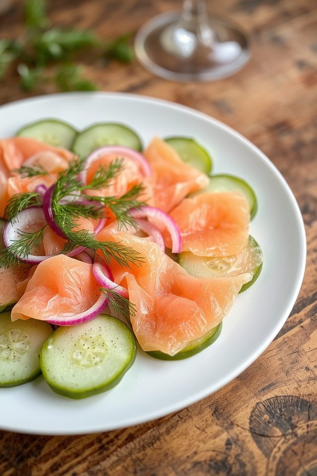 smoked salmon summer salad
