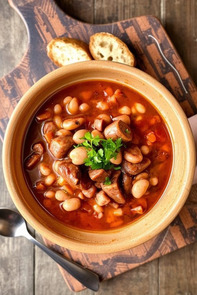 smoked sausage bean stew