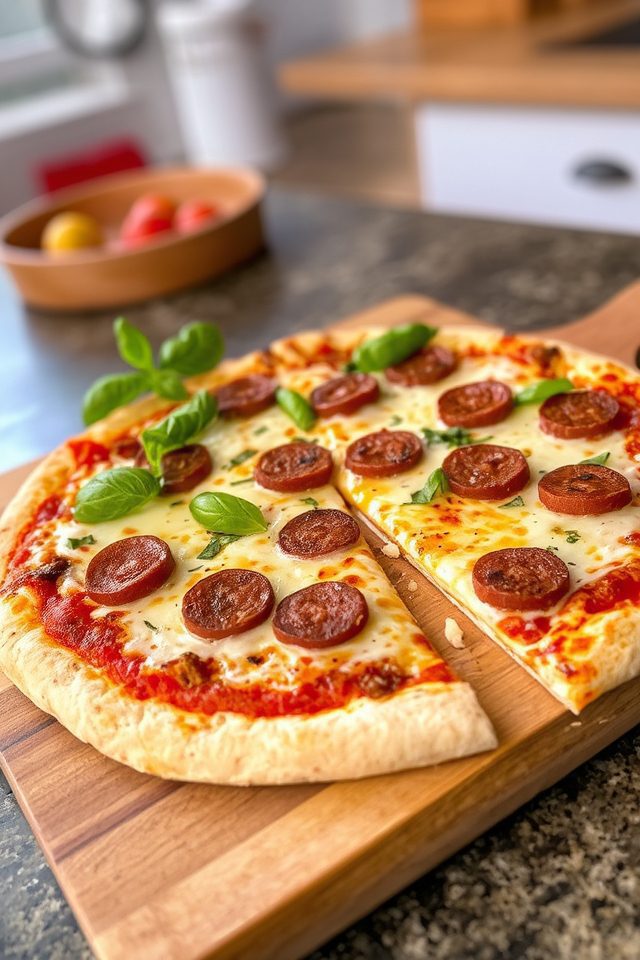 smoked sausage flavor pizza
