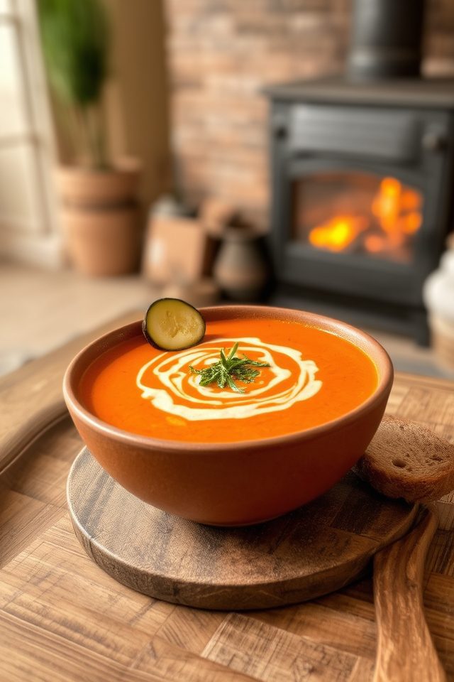 smoked vegetable creamy soup