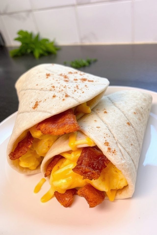 smoky breakfast wrap delight