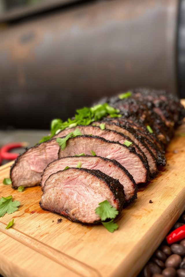 smoky coffee spiced brisket