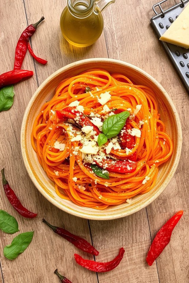 smoky creamy pepper pasta