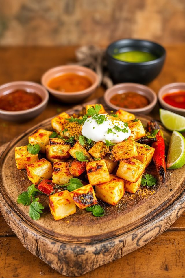 smoky grilled chaat flavor