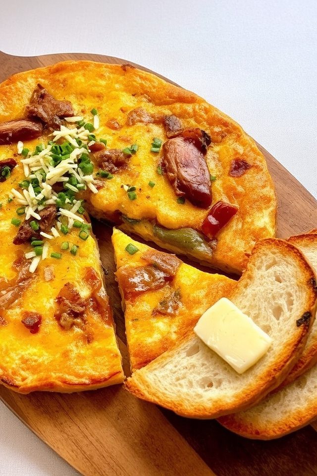 smoky pulled pork frittata