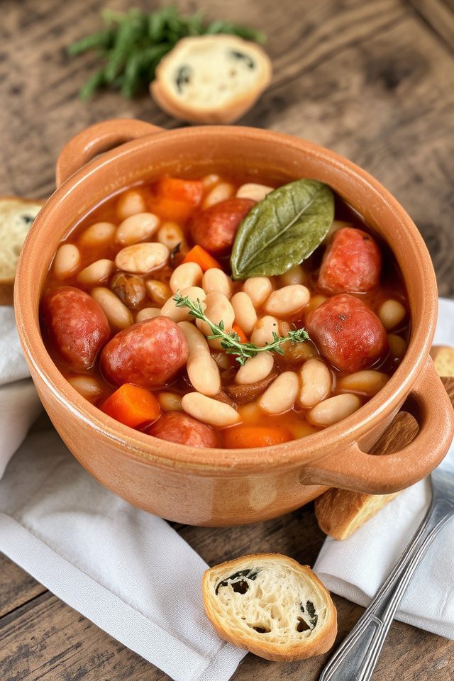 smoky sausage bean stew