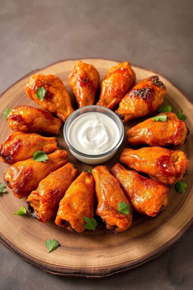 smoky spicy chicken wings