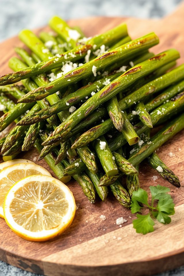 smoky tender asparagus spears