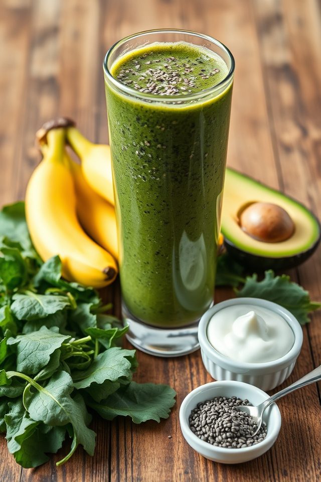 smoothies filled with vegetables