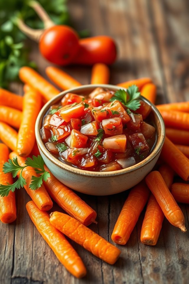 snack with baby carrots