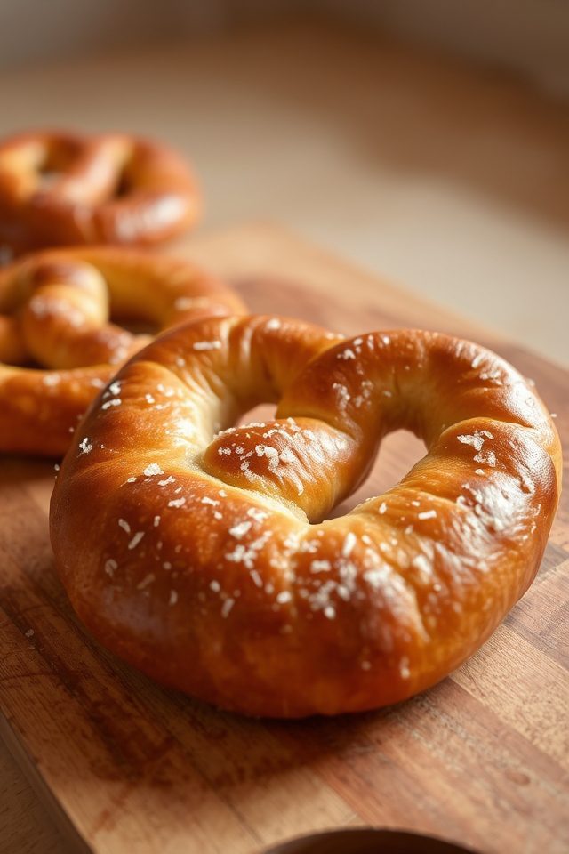 soft and crispy pretzels