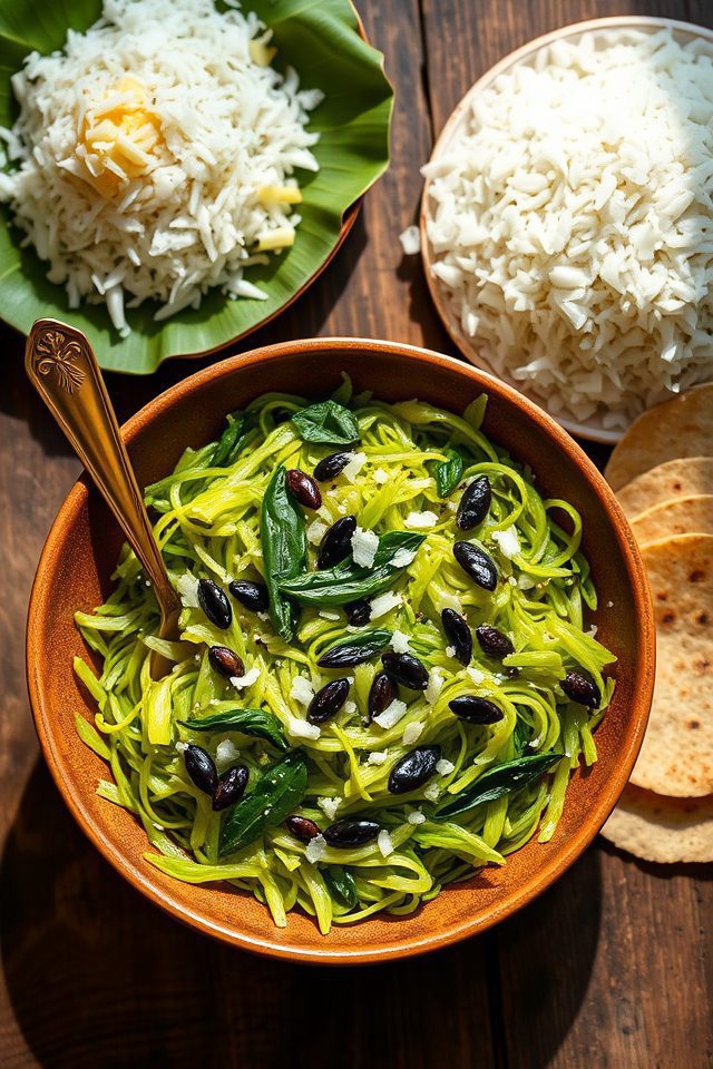 south indian cabbage stir fry