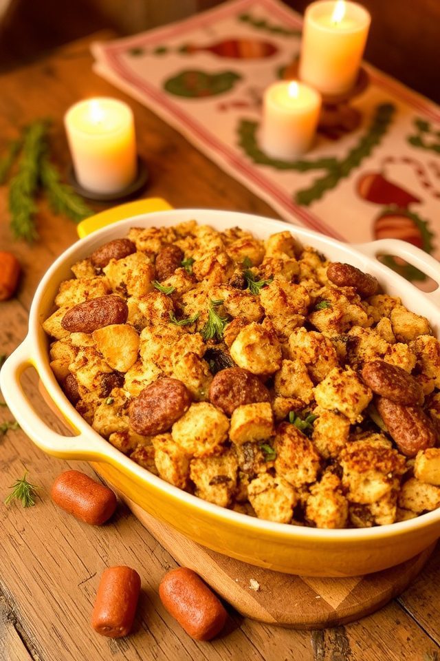 southern inspired holiday stuffing