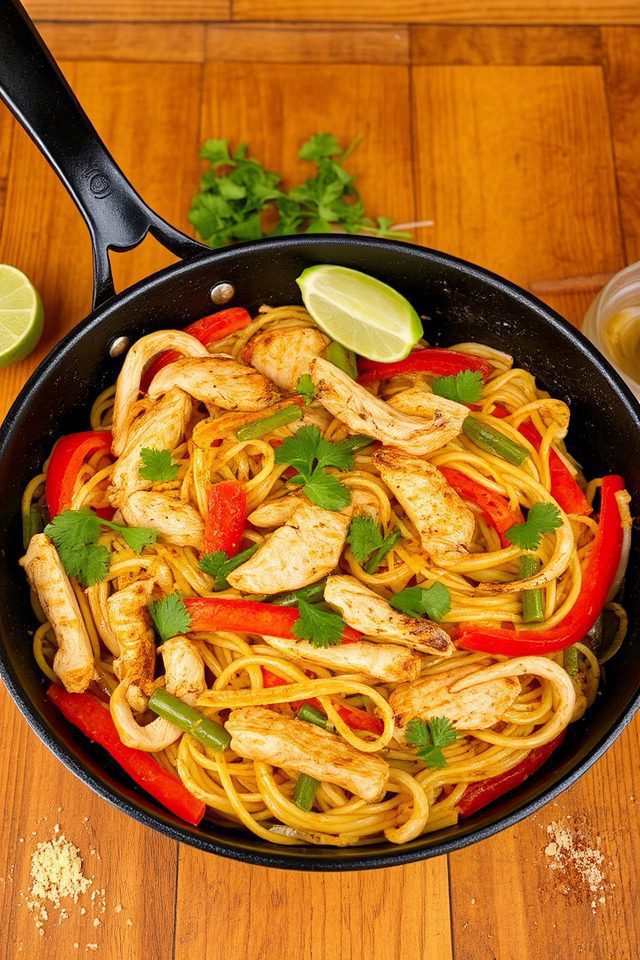 southwest chicken noodle dish