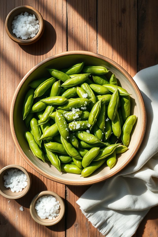 soybeans snack with salt