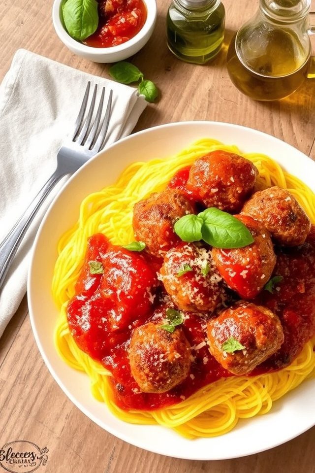 spaghetti squash turkey meatballs