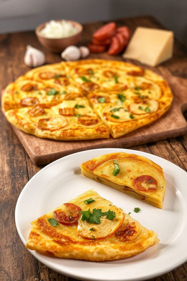 spanish potato omelette dish
