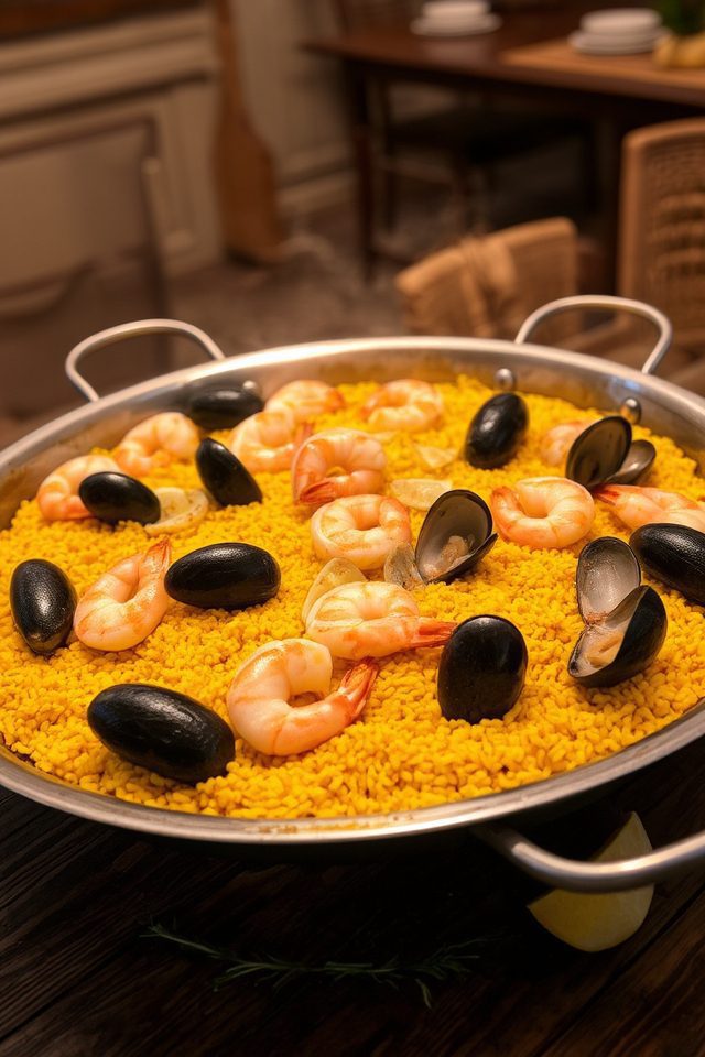 spanish seafood dinner party