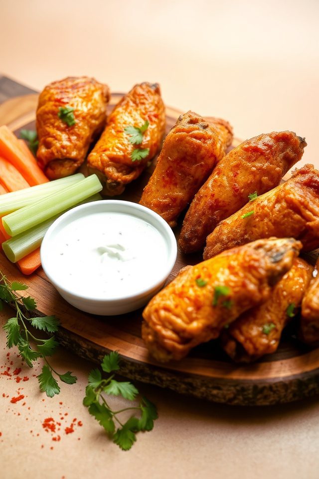 spicy baked chicken wings