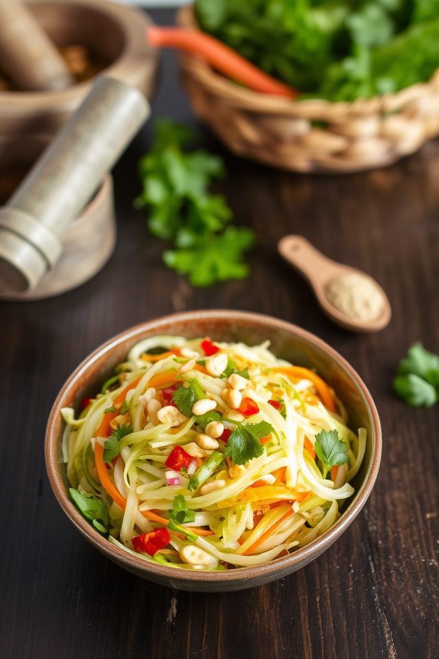 spicy cabbage salad dressing